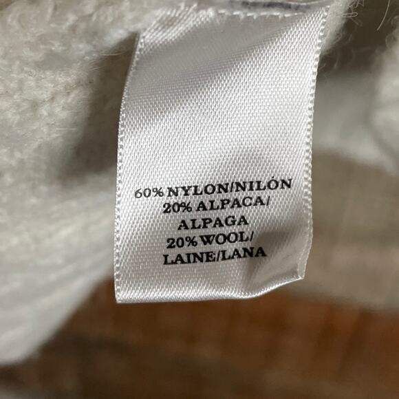 Ann Taylor Alpaca Wool Wide Sleeve Sweater Ivory Size Small - Picture 5 of 8